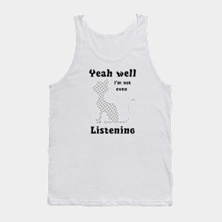 Funny Cat Lovers Humor meme Tank Top